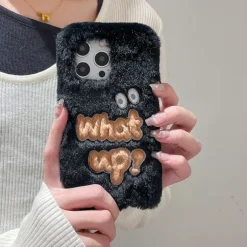 Phone Case For iPhone 16 15 14 Pro Max Plus 13 12 11 Pro Max Back Cover Shockproof Retro Plush