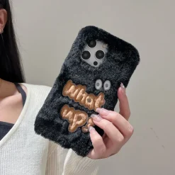 Phone Case For iPhone 16 15 14 Pro Max Plus 13 12 11 Pro Max Back Cover Shockproof Retro Plush