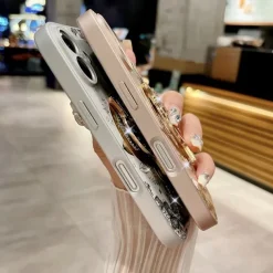 Phone Case For iPhone 16 15 14 Pro Max Plus 13 Pro Max Back Cover with Stand Holder Magnetic Support Wireless Charging Retro TPU PC