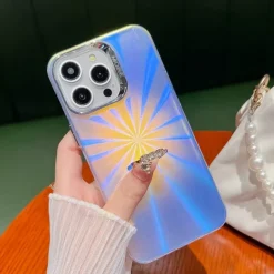 Phone Case For iPhone 16 15 14 Pro Max Plus 13 Pro Max Back Cover Bling Glitter Shiny Ring Buckle Shockproof TPU Plating