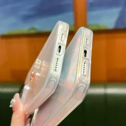 Phone Case For iPhone 16 15 14 Pro Max Plus 13 Pro Max Back Cover Bling Glitter Shiny Ring Buckle Shockproof TPU Plating