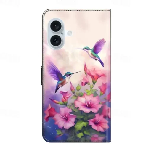 Phone Case For iPhone 16 15 14 Pro Max Plus 13 12 11 Pro Max Mini Back Cover with Stand Holder Shockproof Retro PU Leather