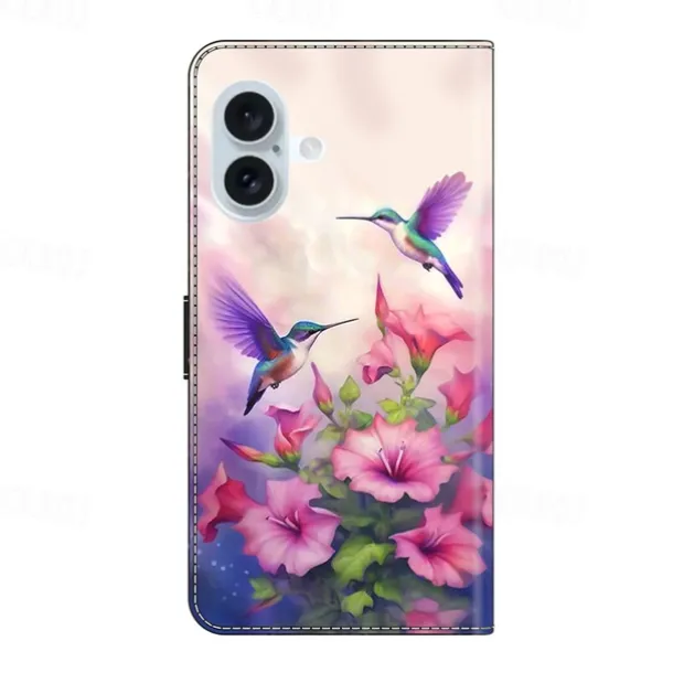 Phone Case For iPhone 16 15 14 Pro Max Plus 13 12 11 Pro Max Mini Back Cover with Stand Holder Shockproof Retro PU Leather