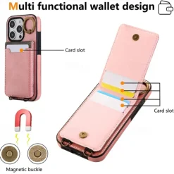 Phone Case For iPhone 16 15 14 Pro Max Plus 13 12 11 Pro Max Back Cover with Stand Holder Ring Holder with Wrist Strap Retro TPU PU Leather