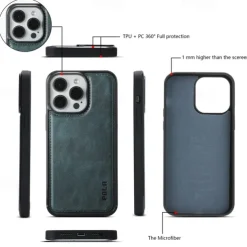 Phone Case For iPhone 16 15 14 Pro Max Plus 13 12 11 Pro Max Mini Back Cover Wallet Case with Stand Holder Zipper with Lanyard Retro TPU PU Leather