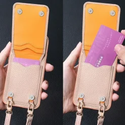 Phone Case For iPhone 16 15 14 Pro Max Plus 13 Pro Max Back Cover with Stand Holder Magnetic with Lanyard Retro Plating PU Leather