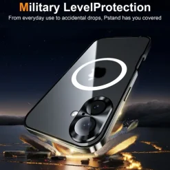 Phone Case For iPhone 16 15 14 Pro Max 13 Pro Max Magnetic Adsorption With Magsafe Camera Lens Protector Support Wireless Charging Shockproof Acrylic Aluminum Alloy