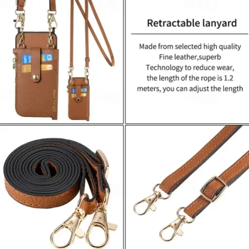 Phone Case For iPhone 16 15 14 Pro Max Plus 13 12 Pro Max Wallet Case Detachable Zipper with Lanyard Heart Retro TPU PU Leather