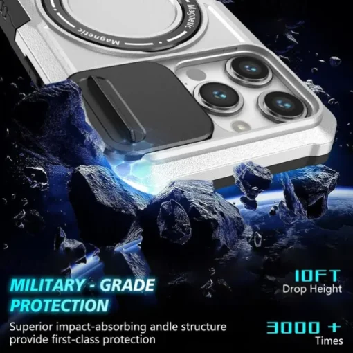Phone Case For iPhone 16 15 14 Pro Max Plus 13 12 11 Pro Max Back Cover with Stand Holder Magnetic Support Wireless Charging Retro PC