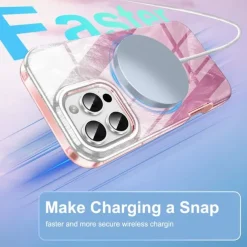 Phone Case For iPhone 16 15 14 Pro Max Plus 13 12 11 Pro Max Wallet Case Support Wireless Charging Retro TPU Acrylic