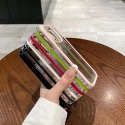 Phone Case For iPhone 16 15 14 Pro Max Plus 15 14 Pro Max 13 Pro Max Back Cover Transparent Shockproof TPU Acrylic