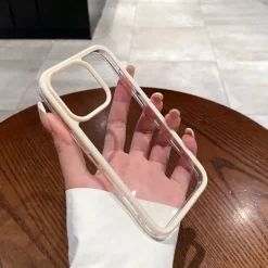 Phone Case For iPhone 16 15 14 Pro Max Plus 15 14 Pro Max 13 Pro Max Back Cover Transparent Shockproof TPU Acrylic