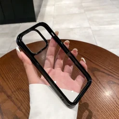 Phone Case For iPhone 16 15 14 Pro Max Plus 15 14 Pro Max 13 Pro Max Back Cover Transparent Shockproof TPU Acrylic