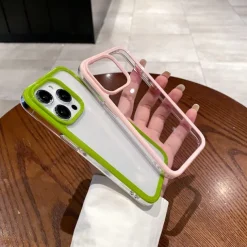 Phone Case For iPhone 16 15 14 Pro Max Plus 15 14 Pro Max 13 Pro Max Back Cover Transparent Shockproof TPU Acrylic