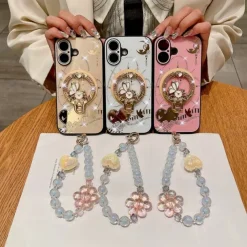 Phone Case For iPhone 16 15 14 Pro Max Plus 13 Pro Max Back Cover with Stand Holder Magnetic Support Wireless Charging Retro TPU PC