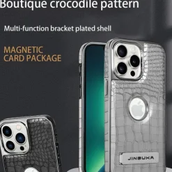 Phone Case For iPhone 16 15 14 Pro Max Plus 13 12 11 Pro Max Back Cover with Stand Holder Magnetic Support Wireless Charging Retro TPU PC