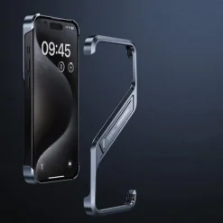 Phone Case For iPhone 16 15 14 Pro Max 13 Pro Max Back Cover with Stand Holder Shockproof Metal