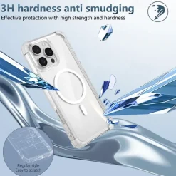 Phone Case For iPhone 16 15 14 Pro Max Plus 13 12 Pro Max Back Cover Magnetic Support Wireless Charging Shockproof Retro PC