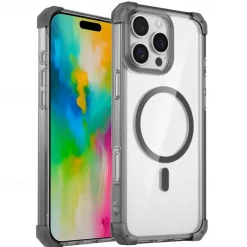 Phone Case For iPhone 16 15 14 Pro Max Plus 13 12 Pro Max Back Cover Magnetic Support Wireless Charging Shockproof Retro PC