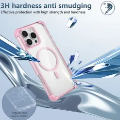 Phone Case For iPhone 16 15 14 Pro Max Plus 13 12 Pro Max Back Cover Magnetic Support Wireless Charging Shockproof Retro PC