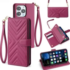 Phone Case For iPhone 16 15 14 Pro Max Plus 13 12 11 Pro Max Flip Cover with Stand Holder with Lanyard with Wrist Strap Retro TPU PU Leather