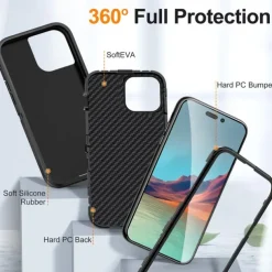 Phone Case For iPhone 16 15 14 Pro Max Plus 13 12 11 Pro Max Back Cover Shockproof Retro TPU PC