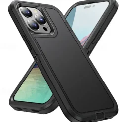 Phone Case For iPhone 16 15 14 Pro Max Plus 13 12 11 Pro Max Back Cover Shockproof Retro TPU PC