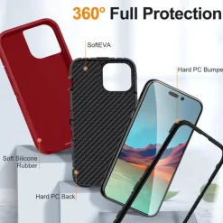Phone Case For iPhone 16 15 14 Pro Max Plus 13 12 11 Pro Max Back Cover Shockproof Retro TPU PC