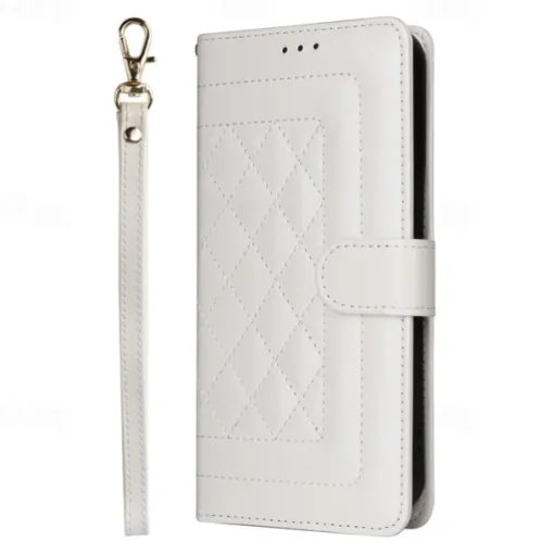 Phone Case For iPhone 16 15 14 Pro Max Plus 13 12 11 Pro Max Flip Cover with Stand Holder with Wrist Strap Card Slot Retro TPU PU Leather