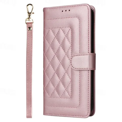 Phone Case For iPhone 16 15 14 Pro Max Plus 13 12 11 Pro Max Flip Cover with Stand Holder with Wrist Strap Card Slot Retro TPU PU Leather