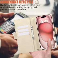 Phone Case For iPhone 16 15 14 Pro Max Plus 13 12 11 Pro Max Back Cover with Stand Holder Magnetic with Lanyard Retro TPU PU Leather