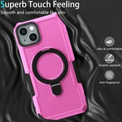 Phone Case For iPhone 16 15 14 Pro Max Plus 13 12 11 Pro Max Back Cover with Stand Holder Shockproof Retro TPU