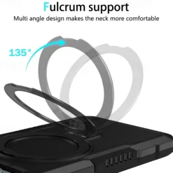 Phone Case For iPhone 16 15 14 Pro Max Plus 13 12 11 Pro Max Back Cover with Stand Holder Shockproof Retro TPU