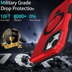 Phone Case For iPhone 16 15 14 Pro Max Plus 13 12 11 Pro Max Back Cover with Stand Holder Shockproof Retro TPU