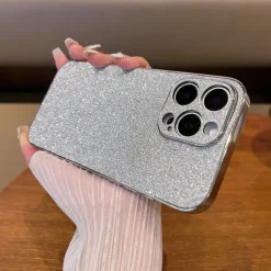 Phone Case For iPhone 16 15 14 Pro Max Plus 13 12 11 Pro Max Back Cover Bling Glitter Shiny Shockproof Retro PC