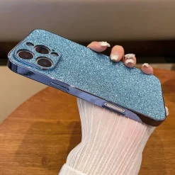 Phone Case For iPhone 16 15 14 Pro Max Plus 13 12 11 Pro Max Back Cover Bling Glitter Shiny Shockproof Retro PC