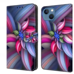 Phone Case For iPhone 16 15 14 Pro Max Plus 13 12 11 Pro Max Mini Wallet Case Flip Cover with Stand Holder Magnetic Card Slot Butterfly Flower Flower Floral TPU PU Leather