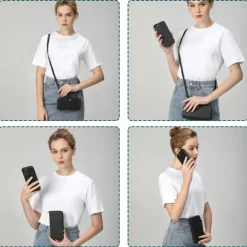 Phone Case For iPhone 15 14 Pro Max Plus 13 12 11 Pro Max Mini Wallet Case Magnetic with Lanyard Shockproof Solid Color TPU PC PU Leather