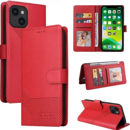 Phone Case For iPhone 15 14 Pro Max Plus 13 12 11 Pro Max Mini Wallet Case Magnetic Full Body Protective Kickstand Retro TPU PU Leather