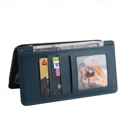 Phone Case For iPhone 15 14 Pro Max Plus 13 12 11 Pro Max Mini Wallet Case Magnetic Full Body Protective Kickstand Retro TPU PU Leather