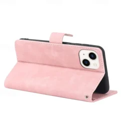 Phone Case For iPhone 15 14 Pro Max Plus 13 12 11 Pro Max Mini Wallet Case with Wrist Strap Kickstand Card Slot Retro TPU PU Leather