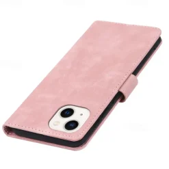 Phone Case For iPhone 15 14 Pro Max Plus 13 12 11 Pro Max Mini Wallet Case with Wrist Strap Kickstand Card Slot Retro TPU PU Leather