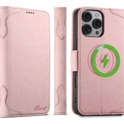 Phone Case For iPhone 17 Pro Max 17 Air 16 15 14 Pro Max Plus 13 12 Pro Max Back Cover with Stand Holder Magnetic Support Wireless Charging Retro TPU PU Leather