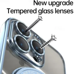 Phone Case For iPhone 17 Pro Max 17 Air 16 15 14 Pro Max Plus 13 12 11 Pro Max Back Cover with Stand Holder Magnetic Support Wireless Charging Retro TPU PC