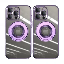 Phone Case For iPhone 17 Pro Max 17 Air 16 15 14 Pro Max Plus 13 12 11 Pro Max Back Cover with Stand Holder Magnetic Support Wireless Charging Retro TPU PC