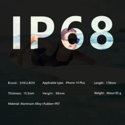 Phone Case For iPhone 17 Pro Max 17 Air 16 15 14 Pro Max Plus 13 Pro Max Heavy Duty Waterproof Case With Magsafe Full Body Protective Support Wireless Charging with Wrist Strap Aluminum Alloy PC