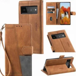 Phone Case For Pixel 8 Pro Pixel 8 Pixel 7 Pixel 7 Pro Pixel 6 Pixel 6 Pro Wallet Case with Stand Holder with Wrist Strap Card Slot Retro TPU PU Leather