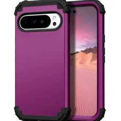 Phone Case For Pixel 9 Pro Pixel 9 Pro XL Pixel 8 Pro Pixel 8 Pixel 7 Pixel 7 Pro Pixel 6 Pixel 6 Pro Back Cover Magnetic Support Wireless Charging Shockproof Retro PC Silicone