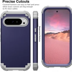 Phone Case For Pixel 9 Pro Pixel 9 Pro XL Pixel 8 Pro Pixel 8 Pixel 7 Pixel 7 Pro Pixel 6 Pixel 6 Pro Back Cover Magnetic Support Wireless Charging Shockproof Retro PC Silicone