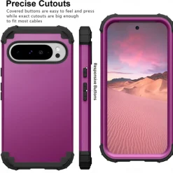 Phone Case For Pixel 9 Pro Pixel 9 Pro XL Pixel 8 Pro Pixel 8 Pixel 7 Pixel 7 Pro Pixel 6 Pixel 6 Pro Back Cover Magnetic Support Wireless Charging Shockproof Retro PC Silicone